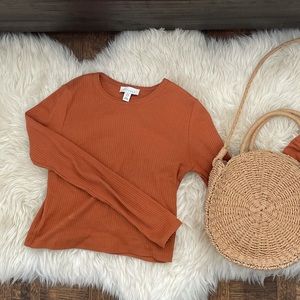 TOP SHOP long sleeve crop